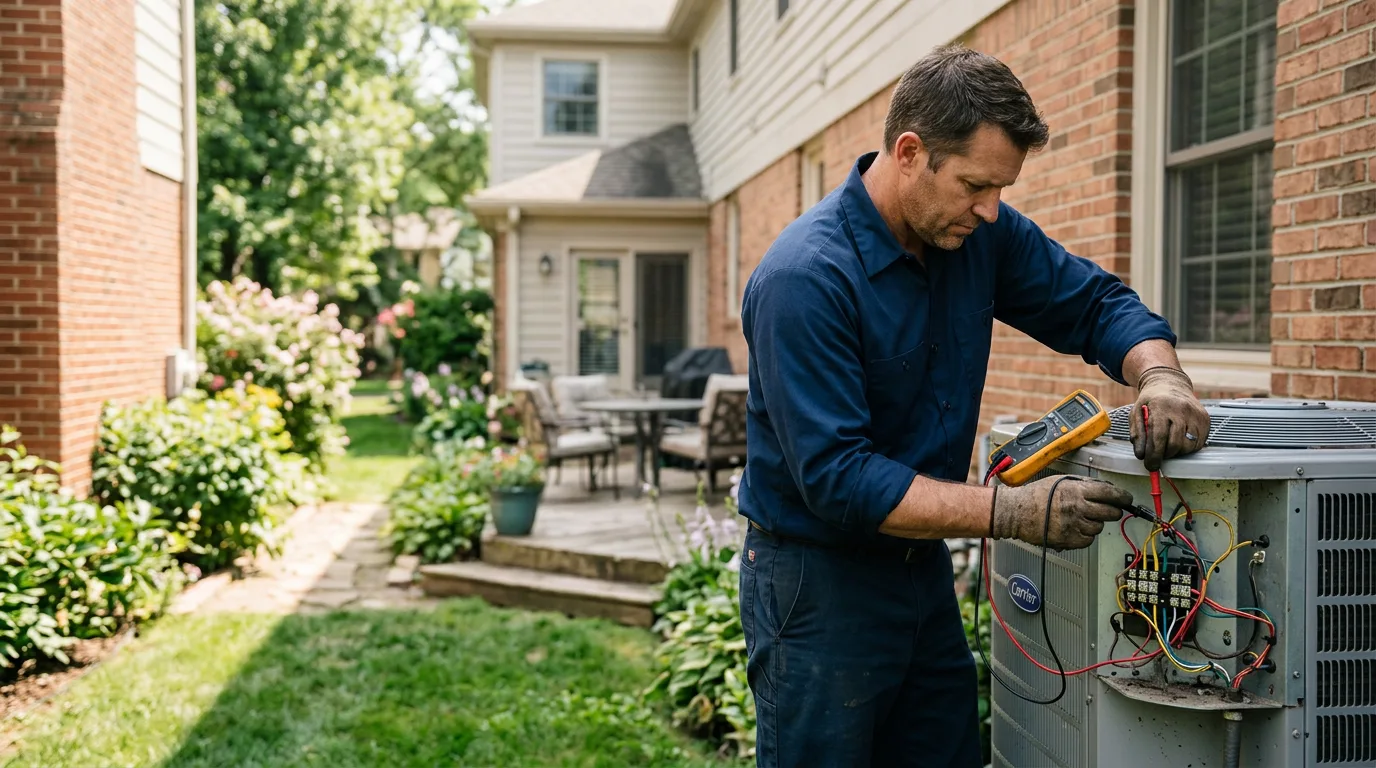 HVAC technician working near Fort Walton Beach, FL